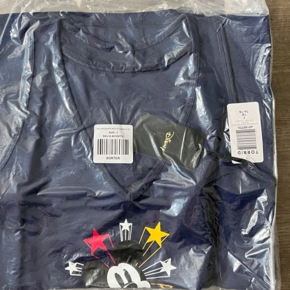 New Torrid‎ Disney Americana Mickey Mouse Foxy Sleeveless Halter Top